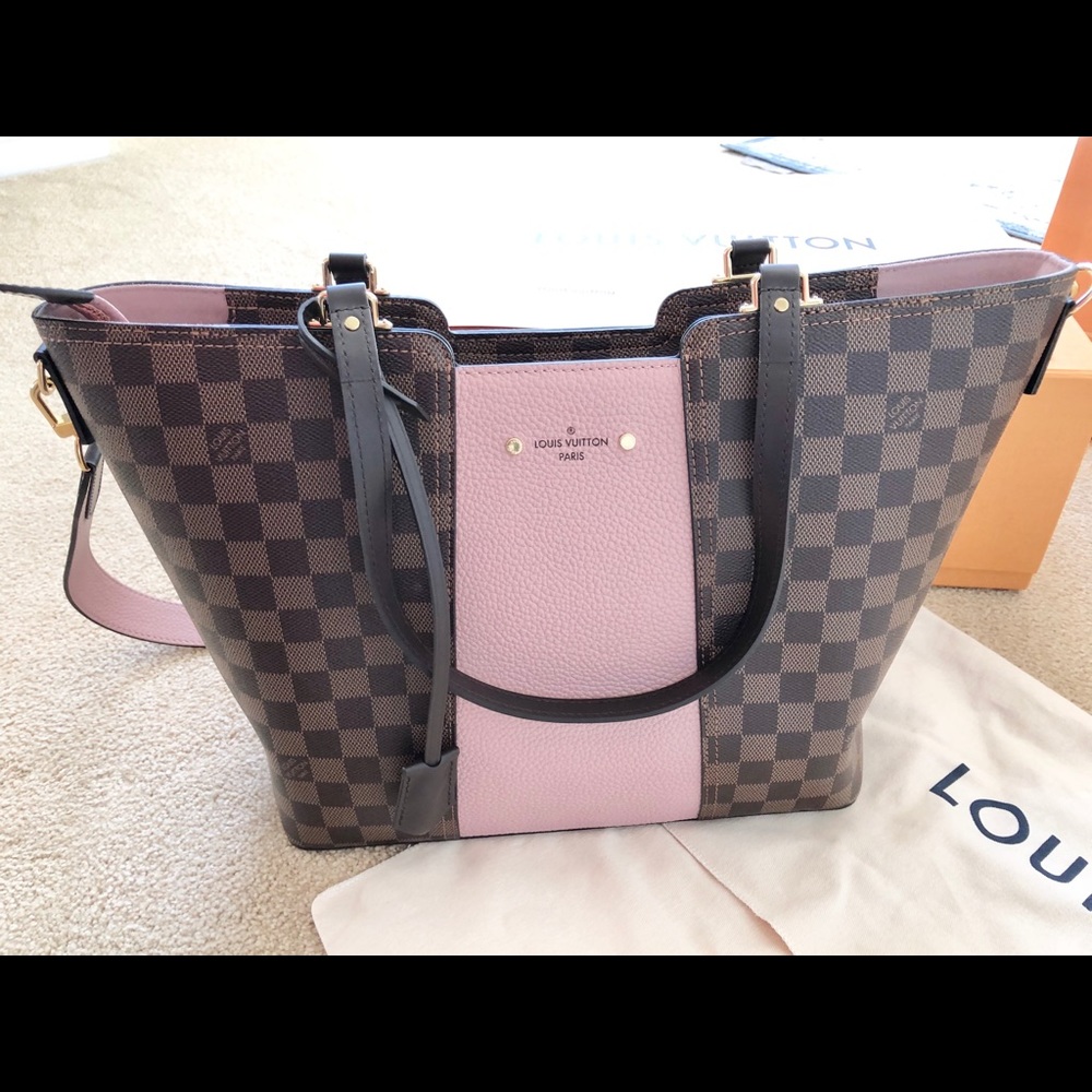 Louis Vuitton Jersey Tote Damien Ebene Cuir Mag